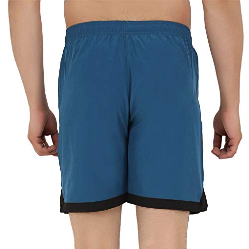 Image of NEVER LOSE Gym Short,Workout Short, Cycling Short, Sport Short, Men's Short Teal Blue
