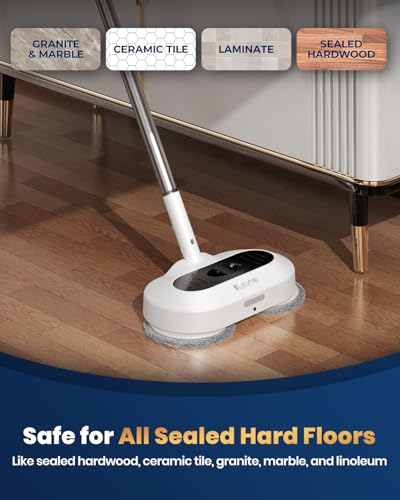 Latumab MR-A3 Cordless Electric Mop With Led Headlight & Water Sprayer thumb #4
