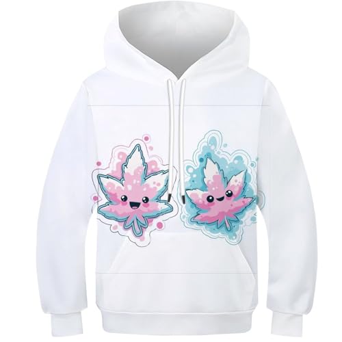 Pulls pour garçons filles avec capuche et poche sweat motif 3D respirant 8-10 ans