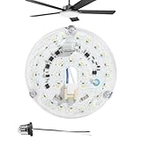 Monsinger Ceiling Fan Led Light Replacement Kit - Retrofit Ceiling Light - 3.93 inch 18W 1800lm Color Temperature Adjustable Dimmable (3 Color, 3.93'')
