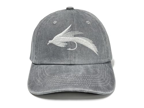 Image of Fishing Baseball Cap for Men Women, Adjustable Embroidered Fish Hat | Fishing Gear, Outdoor Adventure Design, Precision Embroidery Craft, One Size Adjustable Fit