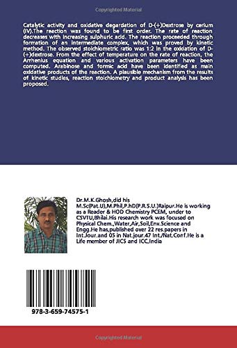 Oxidation of Dextrose by Cerium(IV)-A Kinetic and Mechanistic Approach