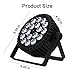 SHEHDS Par Can Lights LED 18x18W RGBWA+UV 6in1 Wash/Strobe Stage Lights Remote and DMX512 Control Uplights Sound Activated Auto Run Flat Par DJ Lights for Holiday Wedding Party Disco - 1 Pack