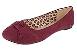 Epic Step Ballet Flats for Women Comfortable Flat Shoes for Women Dressy Casual Round Toe Flats, Maroon, Size 9