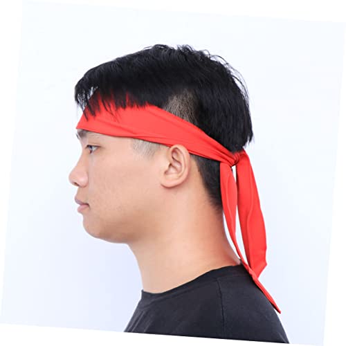 Yardwe 3 Pecas red comfort Faixa de cabeça para vôlei headband esportiva testeira esportiva Esportes