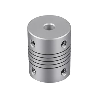 8mm to 8mm Stepper Motor Shaft Coupling 19mm Length 25mm Diameter Shaft Coupler Aluminum Alloy Joint Connector for 3D Printer CNC Machine DIY Encoder