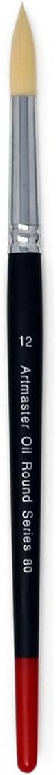 Artmaster Series 80 Oil Painting Round Brushes (12)