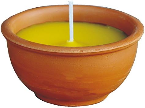 MONDO Green cez04ri Candle – Lemongrass Anti-Mosquito 9 x 4 cm, Yellow