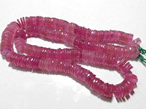 Perle rubis véritable en fil 16 pouces pour fabrication de bijoux collier pierre naturelle