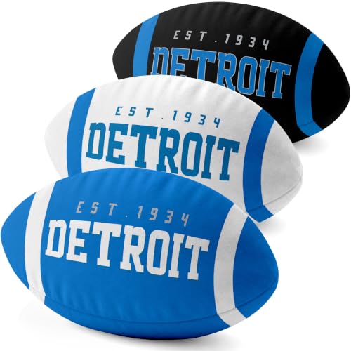 Image of ANTKING Detroit Throw Pillow 2 Packs Custom Name Number Gifts | Personalized Gift for Youth for Birthday Christmas
