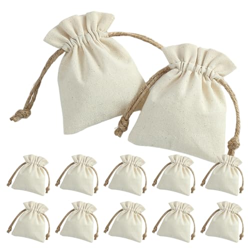 Sachets en coton et lin pour éviter de perdre vos petits bijoux précieux