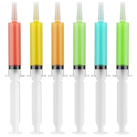 JOLLY PARTY 40 Pack Jelly Shot Syringes, 1.5 oz Jelly Shot Syringe With Caps, Reusable Plastic Syringe for Jelly Shot, Durable Jelly Shot Containers for Party Halloween, Christmas, Thanksgiving Cover