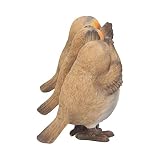 Nemesis Now Figurka Three Wise Robins 8 cm, brązowa