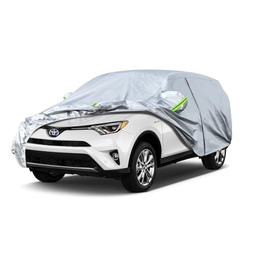 Image of Koukou SUV Car Cover Custom Fit Toyota Rav4 from 2005 to 2025, Full Outdoor Cover Waterproof All Weather for Automobiles, Sun Rain Dust Snow Protection.