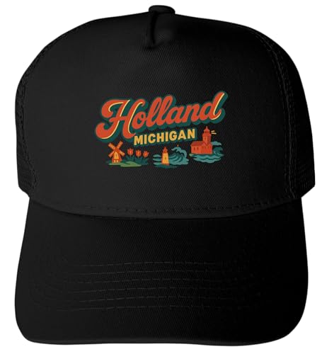 Gorra Trucker Ajustable Unisex Color Negro miniatura 1