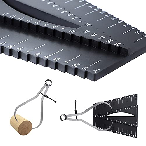 Calibrador de Carpintería 2 en 1 con Medidor y Buscador de Centro miniatura 6