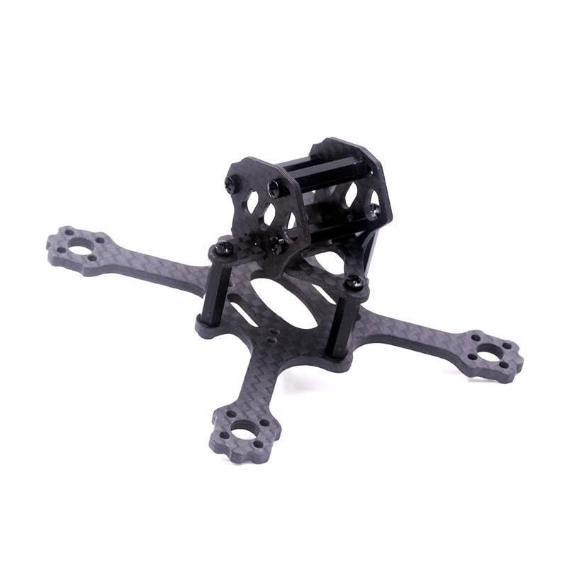 Mini dron FPV con chasis de Fibra Carbono, Distancia Entre Ejes 84 mm, Compatible Motores 1104 y hélices 2030-2 Pulgadas para Carreras en Interiores