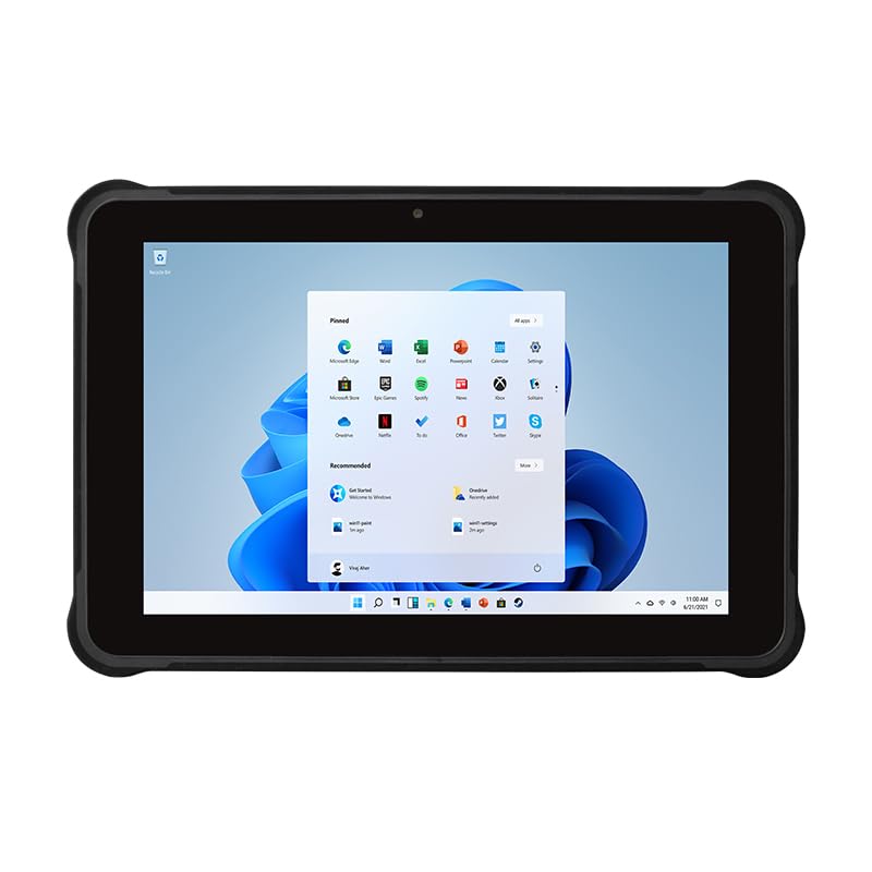 Kayoote Tablet resistente Windows 10, 10.1 pulgadas IP65 impermeable, 12000 mAh, 4 GB + 64 GB,...