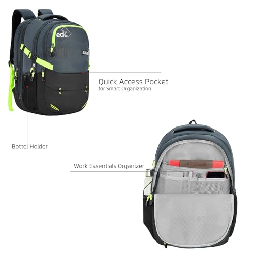 Image of Safari 43L Expandable Laptop Bag with Armor Base, Raincover, 3 Compartments, Compression Straps, Large Size Travel Bag, Ideal For 3-4 Days Staycations, Hiking, Office Bag