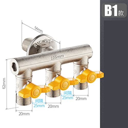 Vanne d'eau en laiton DN15 pour sécuriser l'arrivée d'eau de la machine à laver - 3