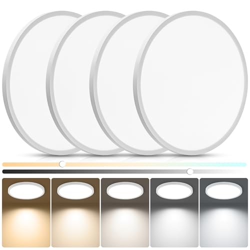 Laiyidia 4pbN 15.8C` 32W 3520LM LED tbV}EgV[OCg - \ & 5CCT ߉\ (2700K-6500K)AzCgtbg Q Lb` L ItBX Ap[g ݃jbg