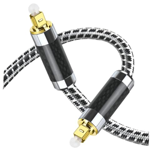 Cable de audio óptico digital de fibra para consola y cine en casa Kisangel
