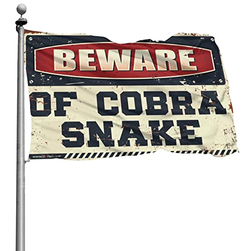 Drapeaux pour dortoir universitaire et manches à air vintage Cobra Snake