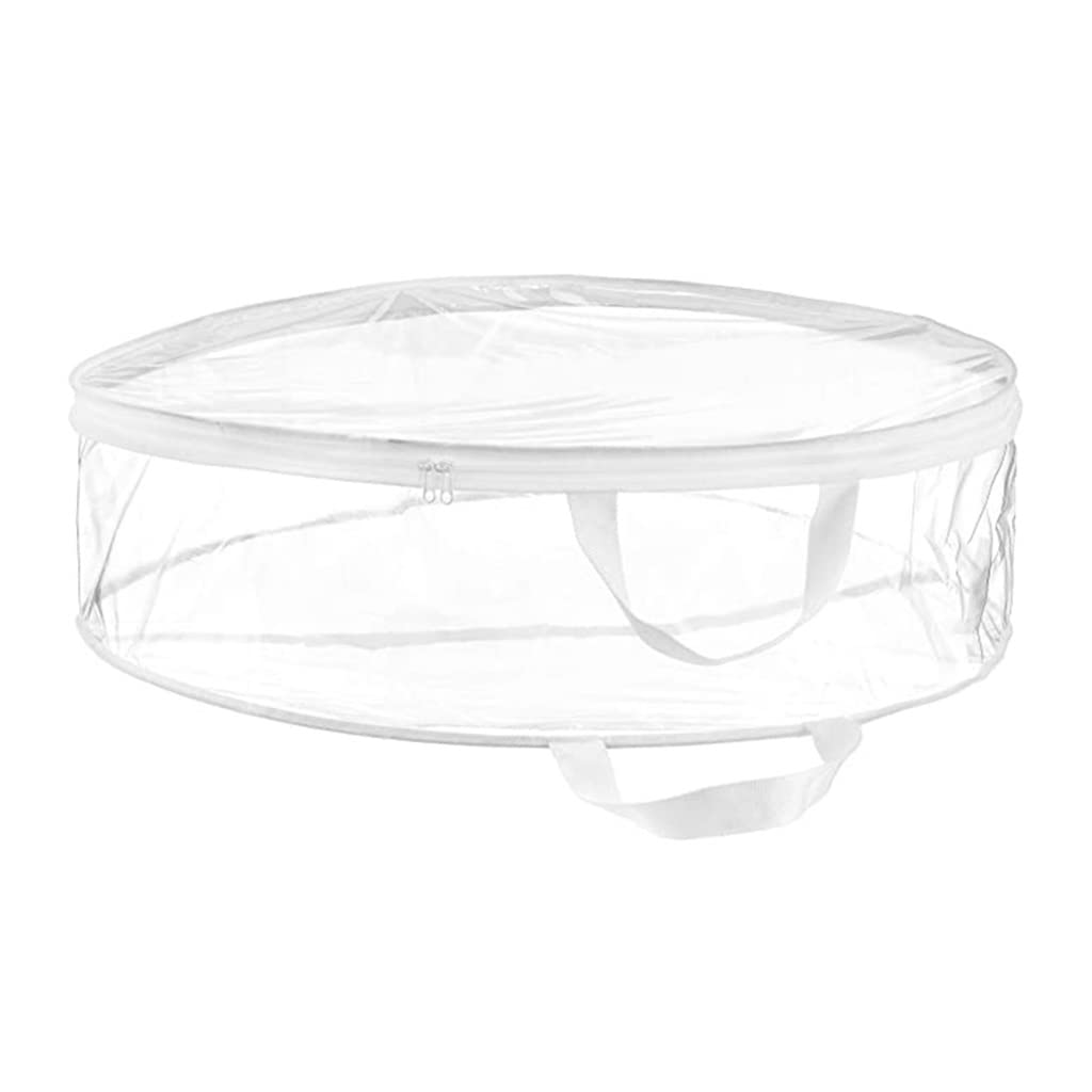 24/30 Inch Christmas Wreath Storage Bag Pvc Transparent Sundry Organizing Bag Household Four Daily Bag