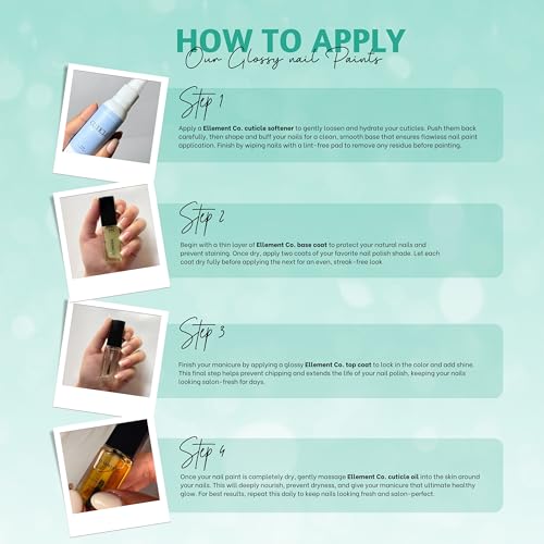 Image of OCEAN POP Vegan Nail Polish Mint Green Color | Long Lasting Chip Resistant Formula | Quick Dry Glossy Finish | Non Toxic & Cruelty Free Nail Paint for Women | 10 ml