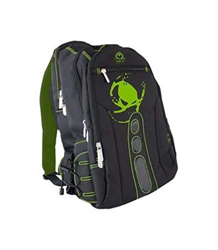 Keep Out Gaming Bk7g, Mochila Gaming Unisex Adulto, Negro y Verde, 490x370x80 mm