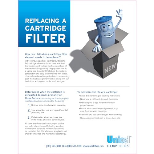 Unicel C8412 120 Sq. Ft. Swimming Pool & Spa Replacement Filter Cartridge for Hayward CX1200 - Thumbnail 4