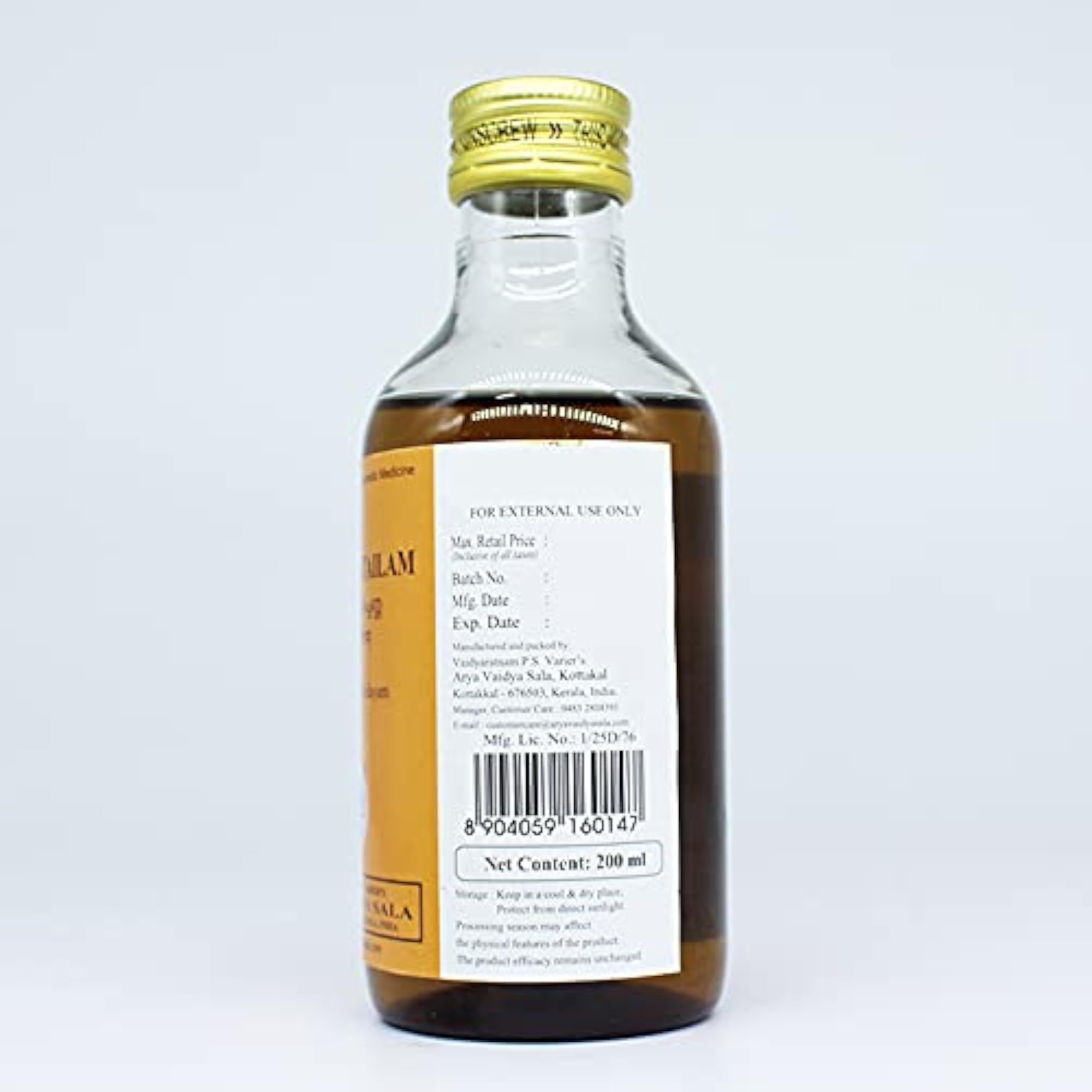 Golden Oldie Herbs Eladi Kera Tailam, Ayurvedic Oil