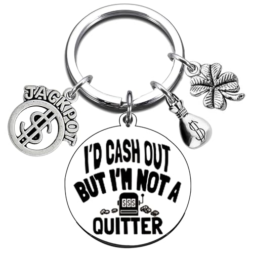 Slot Machine Gifts Gambling Keychain for Christmas Graduation Birthday Casino Themed Gifts for Women Men Gambling Lovers Casino Lover Gambler One-Arm Bandit Lucky Merch Slot Machine Themed Jewelry