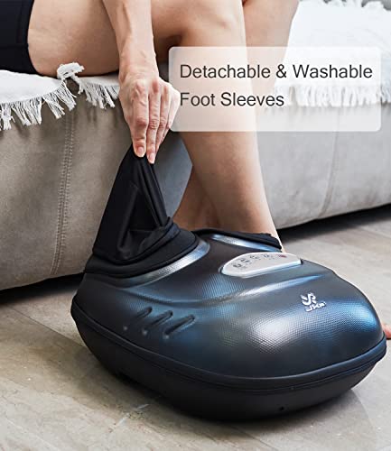 Jxp Shiatsu Foot Massager Machine With Heat, Multi- Levels & Adjustable Intensity Of Kneading, Airbag Compression,Vibrating Electric Foot Massager For Home Or Office Use, Best Gift For Women/Men #TOP5