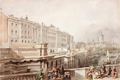 Impression Somerset House et St Pauls Poster Street Art Grand Format Salon