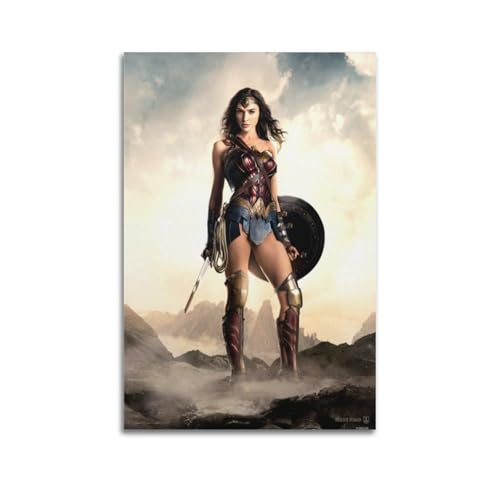 YDJKTRJKJK Póster decorativo de la Mujer Maravilla para pared e impresión artística moderna para dormitorio familiar, 20 x 30 cm