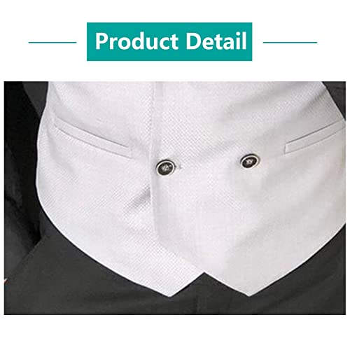 Groomsmen Double Breasted Lapel Dress Vest Men's Formal Casual Suit Tank Top for Tuxedo Blazer for Graduation XS-3XL3