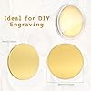 10 Pcs Blank Challenge Coins for Engraving, Aemygo 40mm Solid Brass Engraving Blanks Coin with Threaded Edged, Laser Engravable Stamping Coin for DIY Crafts, Commemorative, Collection Supplies #1