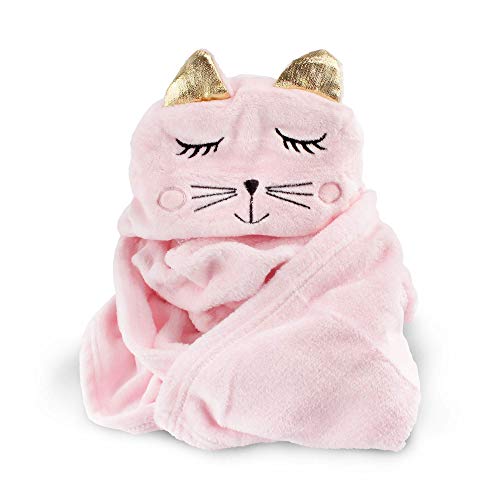 Image of BambooMN Super Soft Hooded Baby Bath Animal Towels - Cute Nursery Essentials Ages Newborn to Toddler - For Girls /Boys