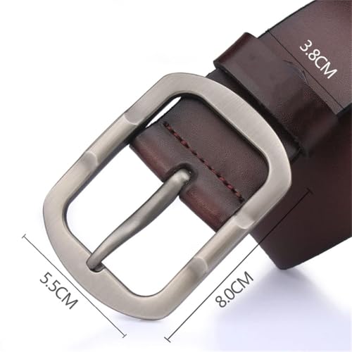 Men's Genuine Leather Belt Classic Pin Buckle Designer Belts Luxury Strap Male Belts4
