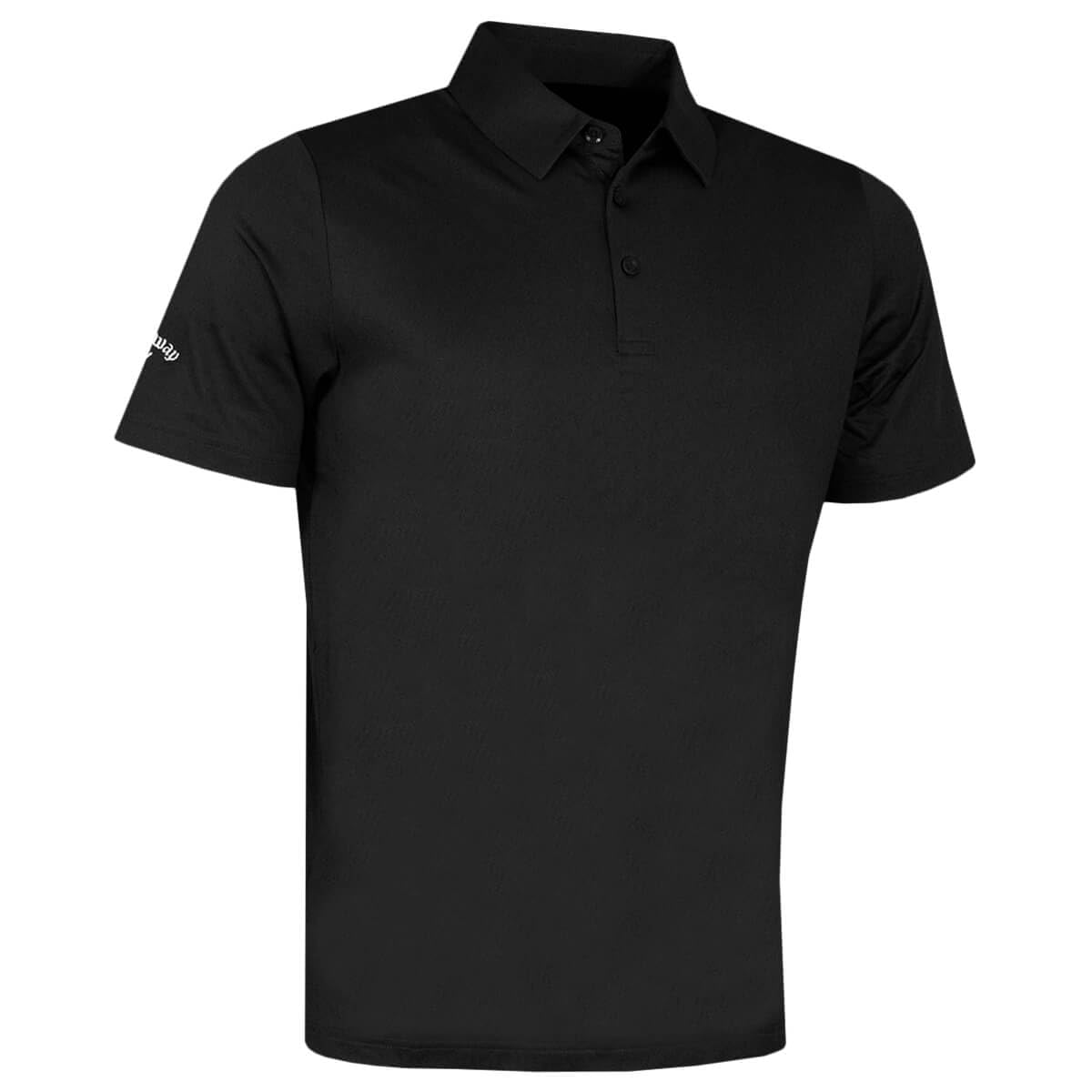 Callaway Golf Mens 2026 Swingtech Solid Polo Shirt - Caviar - S