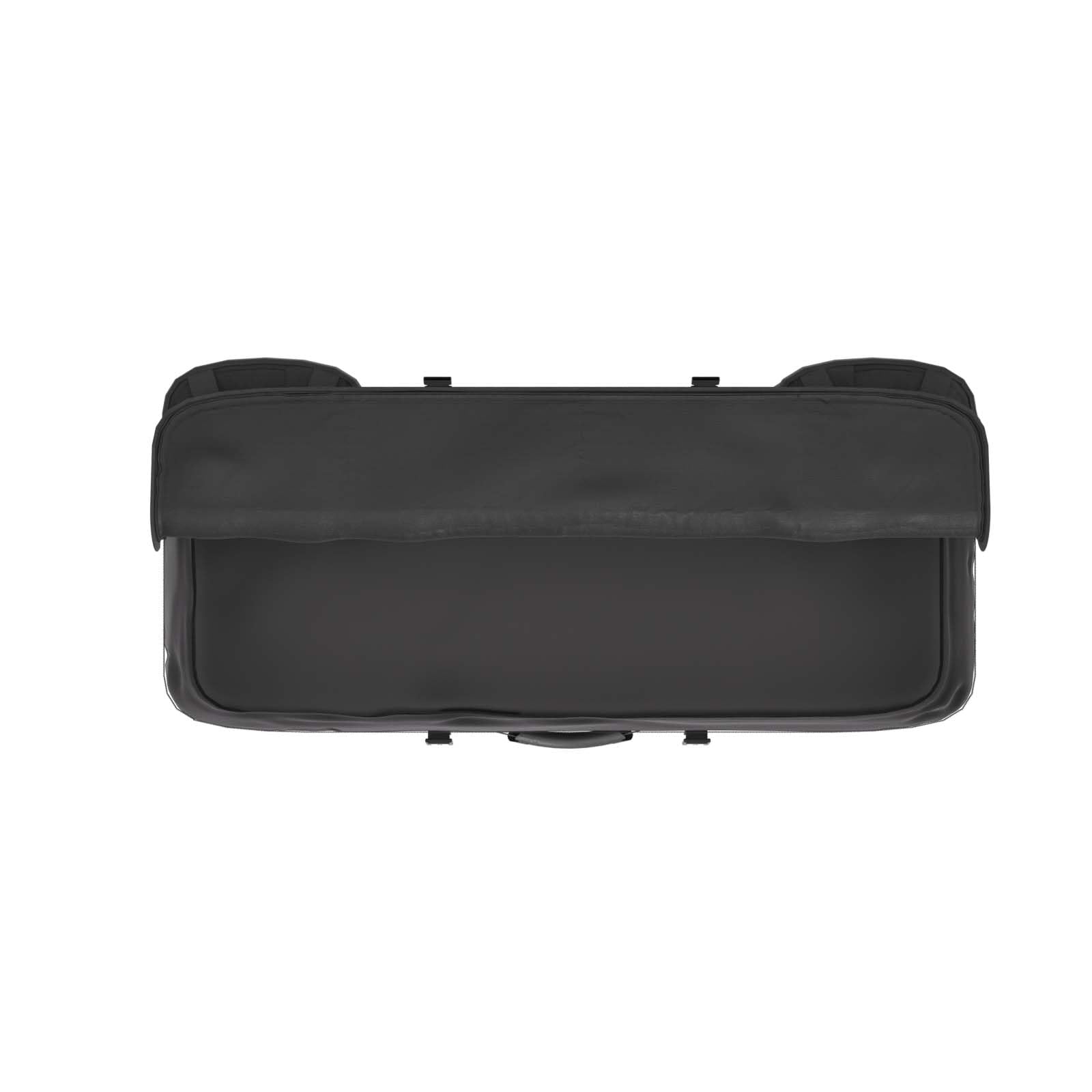 QLS Borsa per ATV, Montaggio Posteriore, Tasca Quadrupla con Tasca Speciale per Cartella, Nero, 93 x 27 x 43 cm