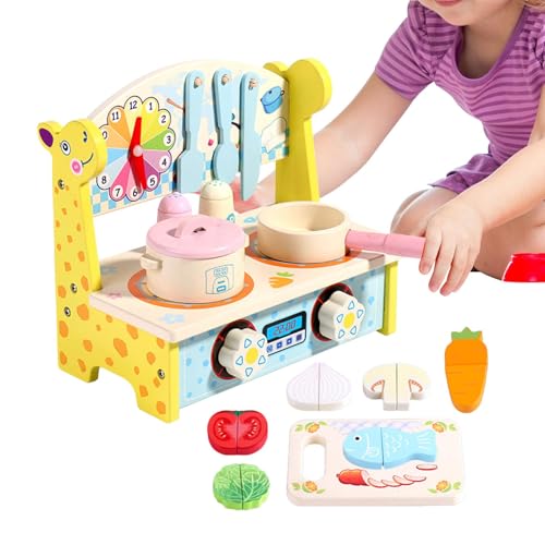 GjnjfdF Juega Conjuntos de Cocina para Les, Un Juego de Cocina para Niños Pequeños - Toddler Playset Funny Kitchen Games - Hacer Parece Juego Lindo Chef afirma Jugar para la