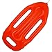 Produktbild German Trendseller® 6X Aufblasbares Rettungsbrett - Baywatch rot  65 cm  Lifeguard  Fasching - Karneval - Party  Beach Boy | 6 Stück