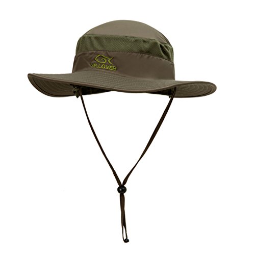 Yr.lover Outdoor Uv Sun Protection Wide Brim Fishing Cap With Removable Flap #TOP1