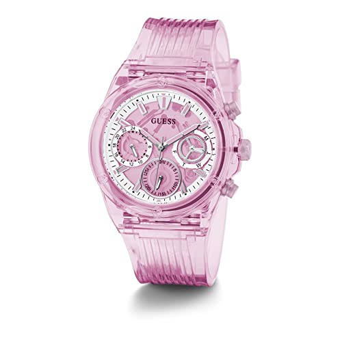 Image of Guess Women's| Analog Sport Watch| Sustainable Nylon Case| PU Strap | 30M Water Resistance