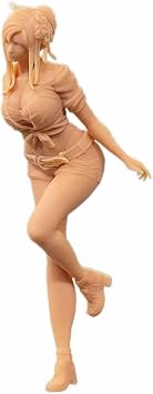 (2 Pcs 1/24 Figure anime Standing Position Sexy beauty Model costumes Miniature scene GK Need To Be Colored By Yourself