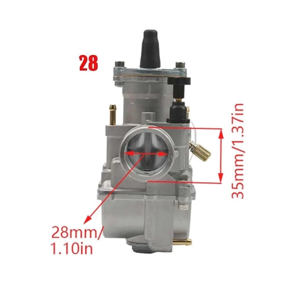 Ajuste for Jet Dirt Bike, accesorios for motocicleta, piezas for Scooter, carburador de motocicleta de 26mm y 28mm(28mm)