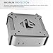 IFCASE Mac mini M4 Pro Mount, Behind Monitor, Under Desk, Wall Mount Stand for Mac mini M4/M4 Pro 2024 Compatible VESA Holder with Anti-Scratch Pad (Silver)