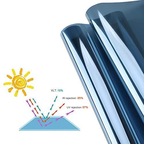 IKINLO 45x200cm Pellicola Privacy per Finestre